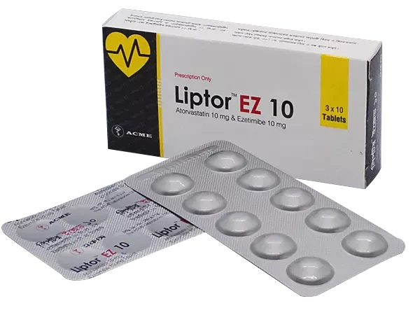 Tablet Liptor EZ 10mg+10mg (30pcs)